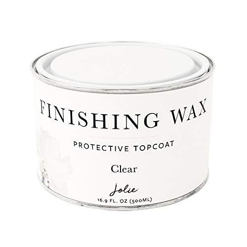 Jolie Clear Finishing Wax - Protective Topcoat for Chalk Style Furniture Paint, Raw or Stained Wood, Odor-Free, 500ml [Jolie] - Image 1